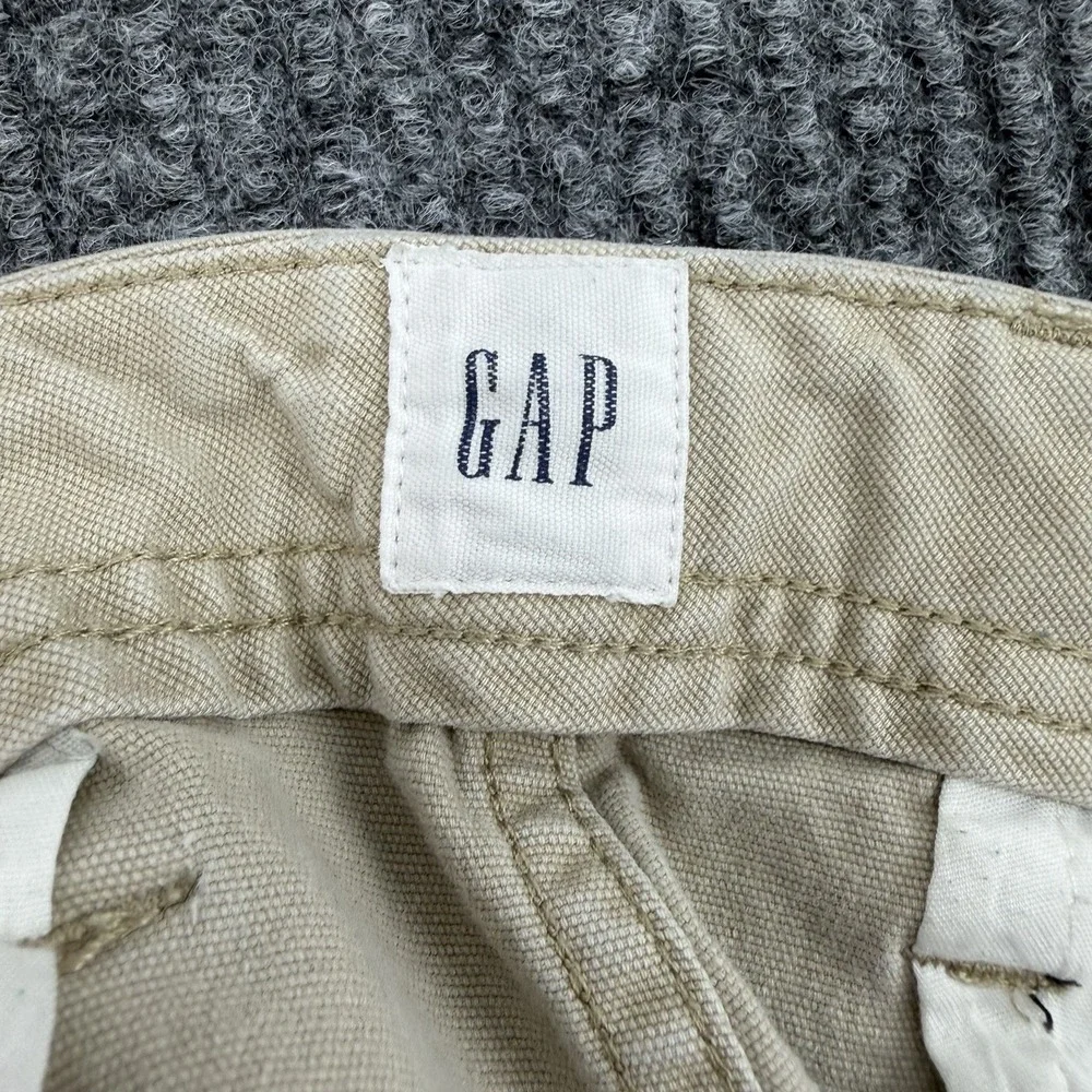 GAP Khaki Cargo Shorts Mens 36 Tan Fishing Camping Utility Pockets Outdoor Large